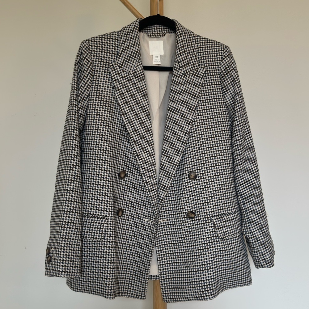 H&M Houndstooth Blazer
